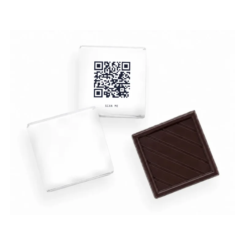 Dark Chocolate Square with Salted Pearls