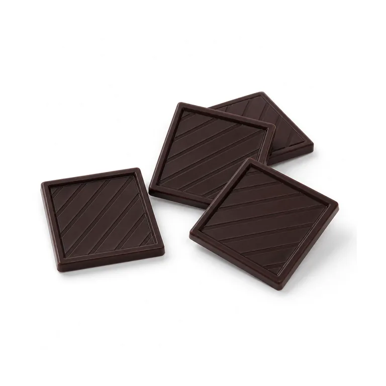 Dark Chocolate Square unwrapped