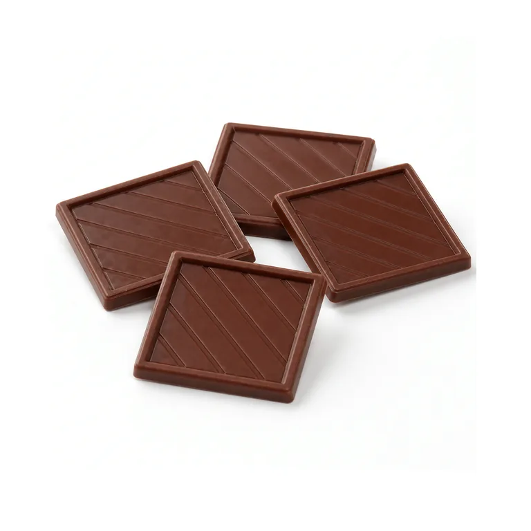 Milk Chocolate Square unwrapped