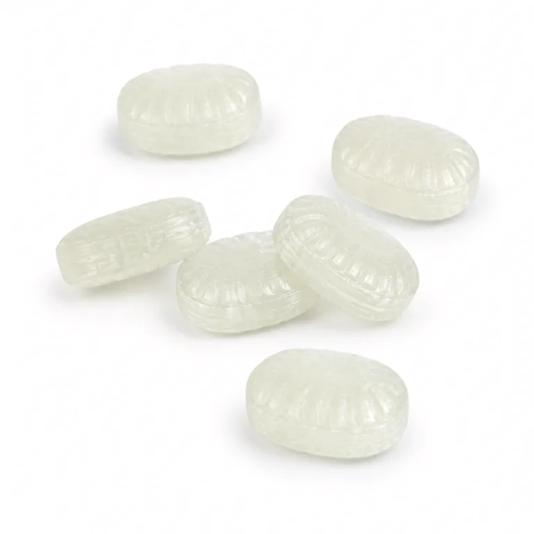 Sugar-Free Mint Hard Candy unwrapped